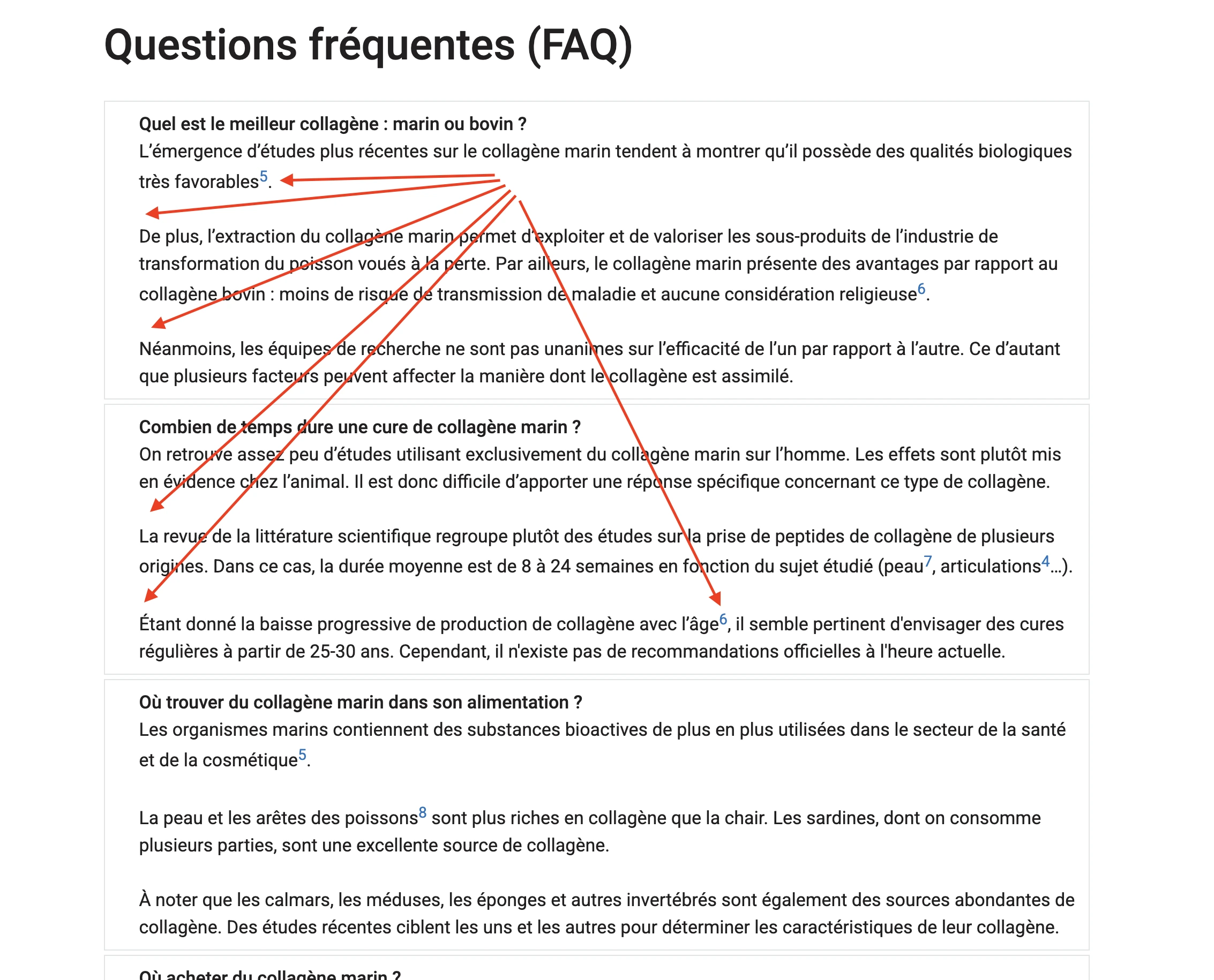 Blocco Yoast FAQ con tag HTML