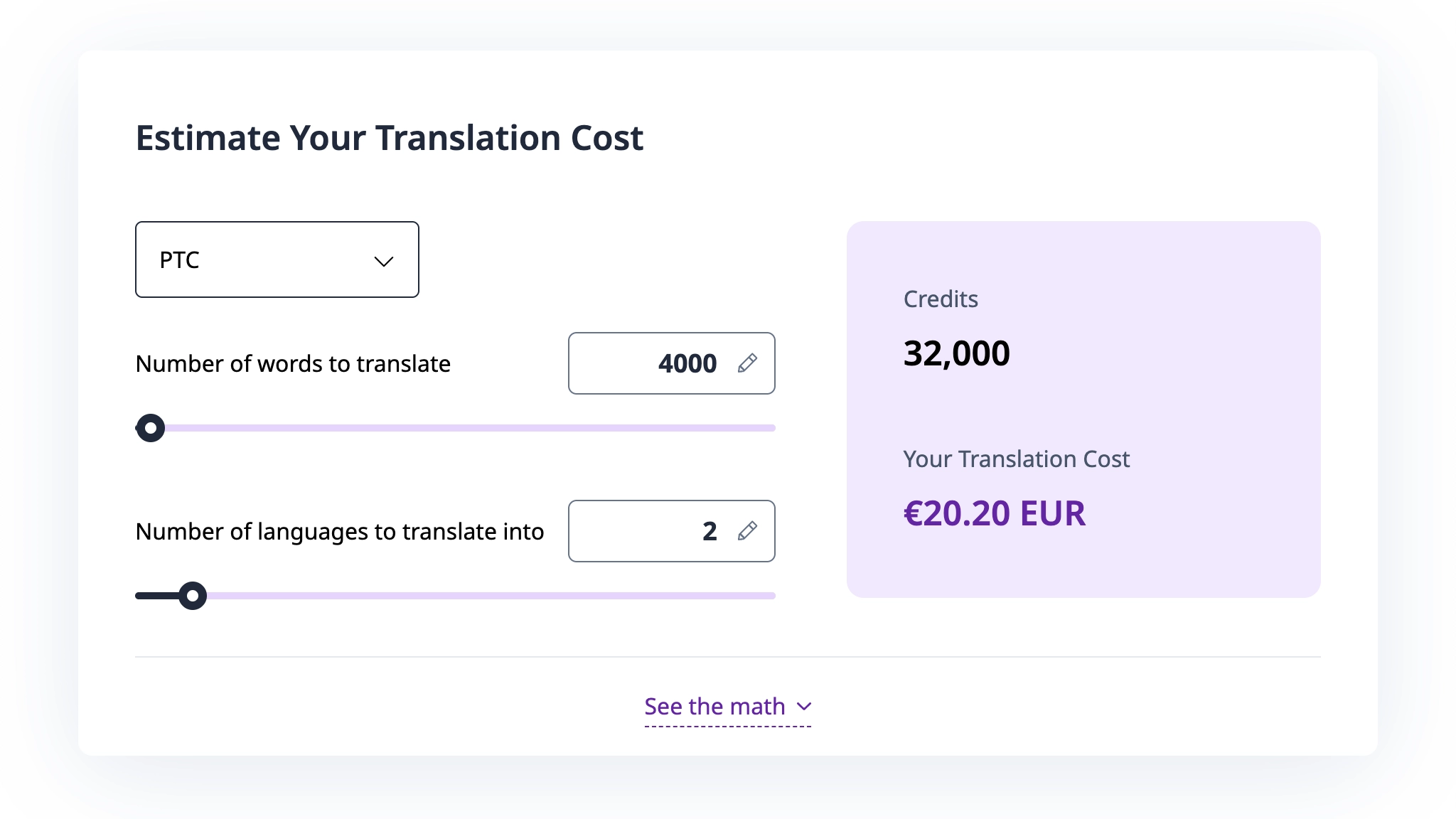 Stima del costo delle traduzioni automatiche WPML
